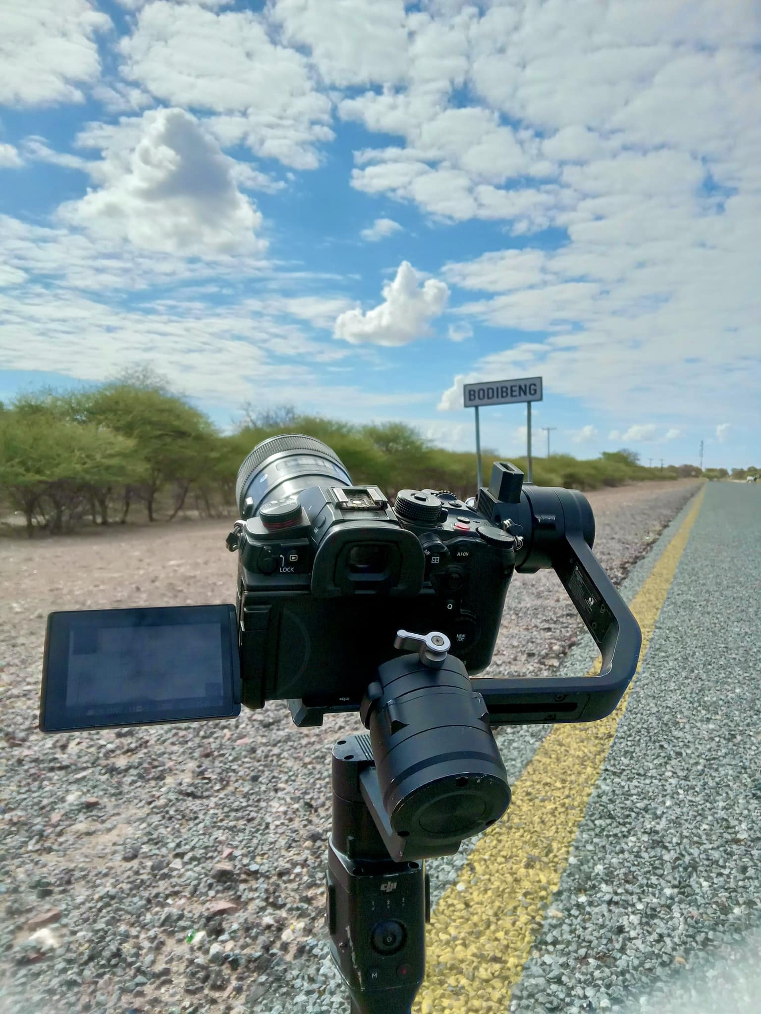 Camera setup at Bodibeng road