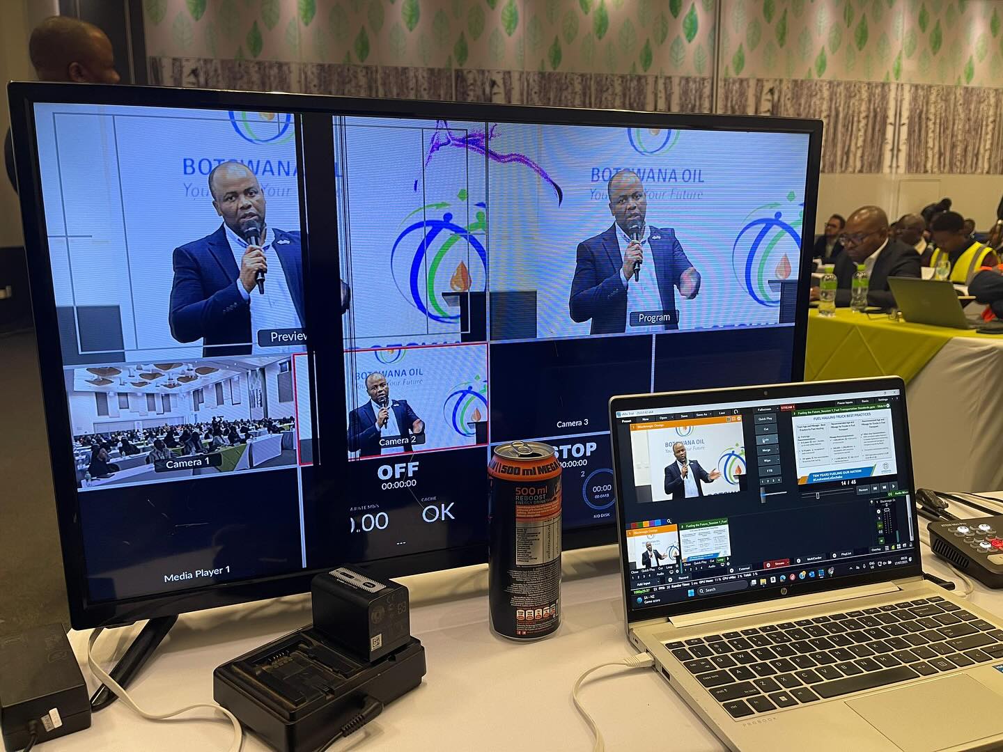 Botswana Oil livestream control setup